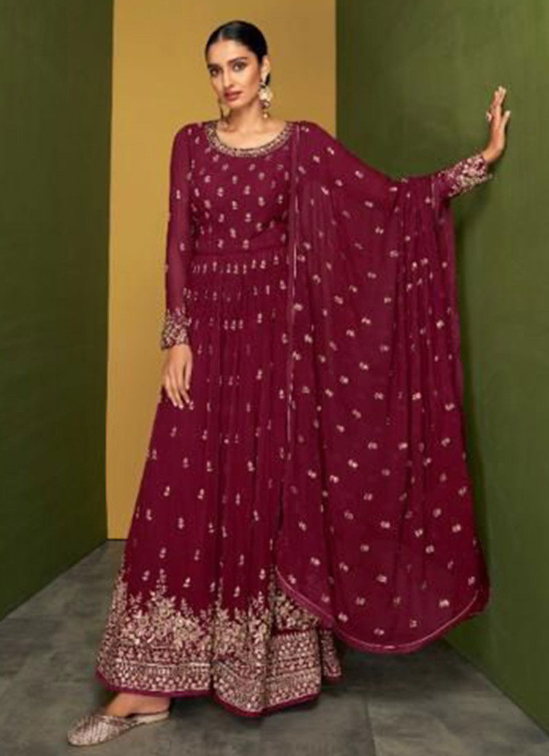 Sayuri AAREKHI Heavy Wedding Wear Designer Long Anarkali Salwar Suit Collection